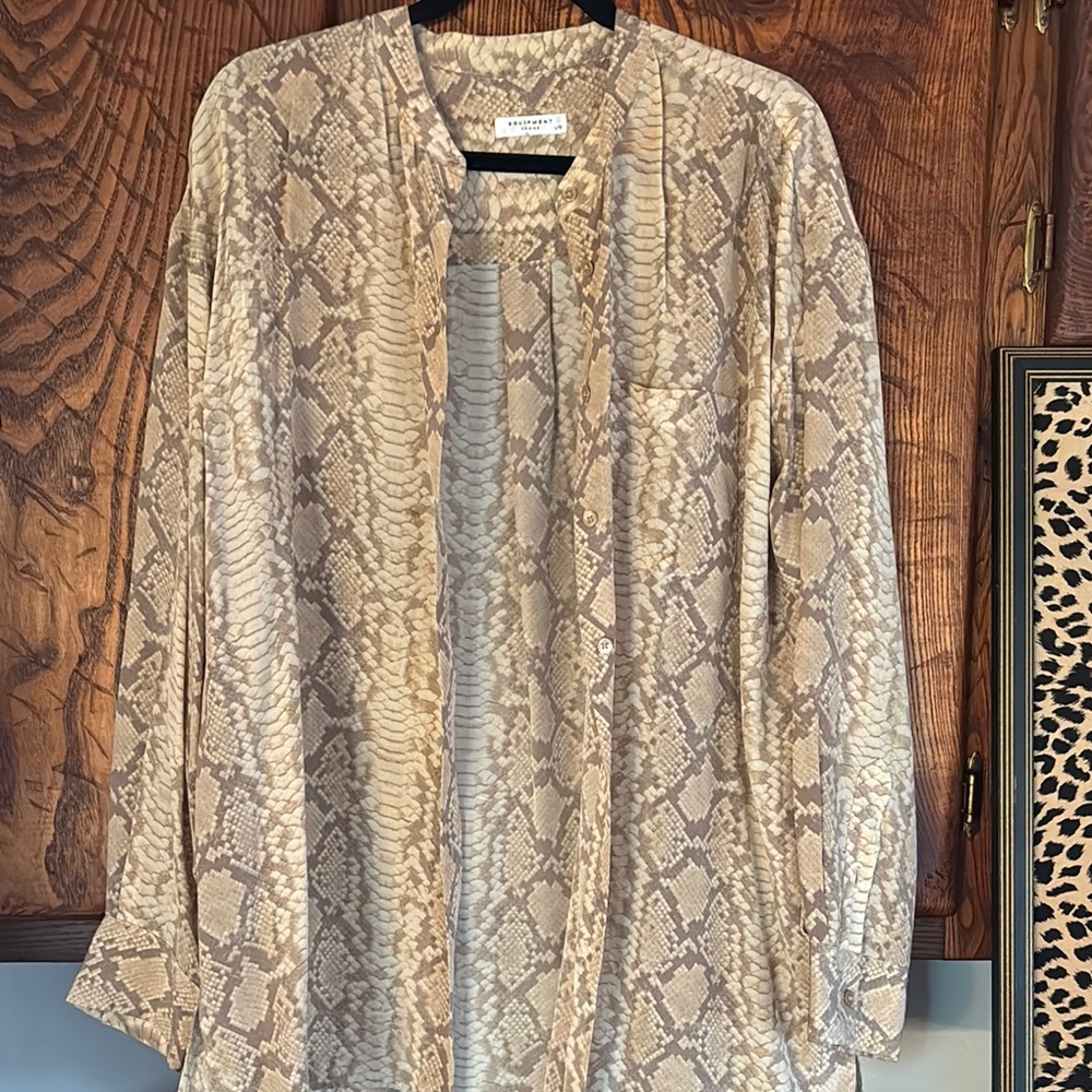 Snakeskin Print Women's Top